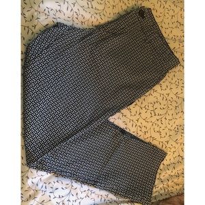 Gap Slim City Black/White Khakis size 8R